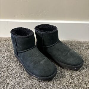 UGG Black Suede Ankle Boots